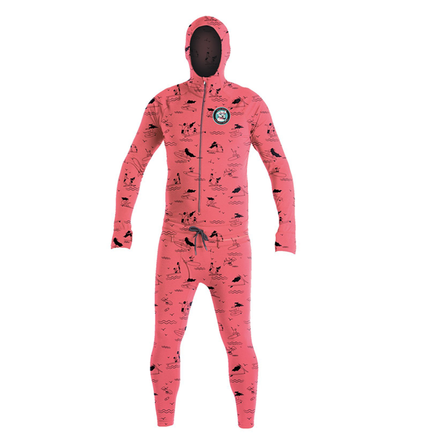 Airblaster Classic Ninja Suit Austin Sweetin Hot Coral Behind the