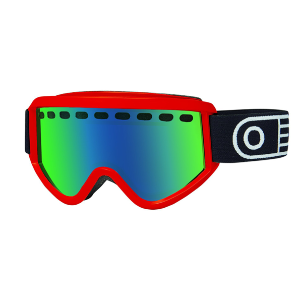 Airblaster Pill Air Goggle Red Gloss Green Air Radium Behind