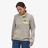 Patagonia Patagonia Womens LW Synch Snap-T P/O Oatmeal Heather/Jellyfish Yellow Patagonia Patagonia Womens LW Synch Snap-T P/O Oatmeal Heather/Jellyfish Yellow