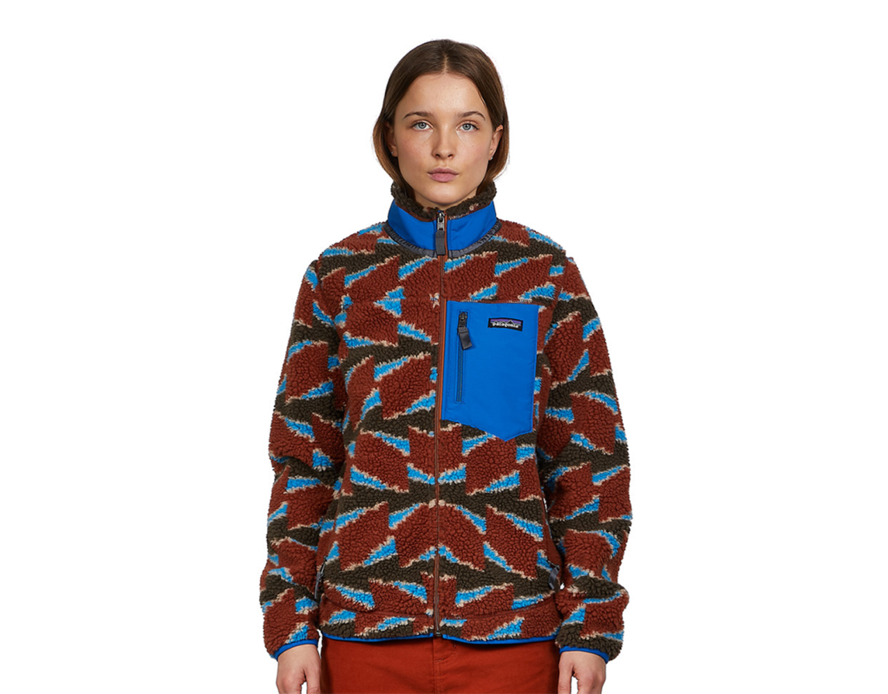 Patagonia Womens Classic Retro-X Jacket Take Root Burnished Red ...