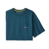 Patagonia Patagonia P-6 Label Pocket Responsibili-Tee Abalon Blue Patagonia Patagonia P-6 Label Pocket Responsibili-Tee Abalon Blue