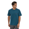 Patagonia Patagonia P-6 Label Pocket Responsibili-Tee Abalon Blue Patagonia Patagonia P-6 Label Pocket Responsibili-Tee Abalon Blue