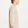 Knowledge Cotton Apparel KnowledgeCotton Apparel Field O-Neck Long Stable Cotton Knit Light Feather Grey Knowledge Cotton Apparel KnowledgeCotton Apparel Field O-Neck Long Stable Cotton Knit Light Feather Grey