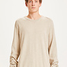 Knowledge Cotton Apparel KnowledgeCotton Apparel Field O-Neck Long Stable Cotton Knit Light Feather Grey Knowledge Cotton Apparel KnowledgeCotton Apparel Field O-Neck Long Stable Cotton Knit Light Feather Grey