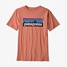 Patagonia Patagonia Kids P-6 Logo Organic T-shirt Mellow Melon Patagonia Patagonia Kids P-6 Logo Organic T-shirt Mellow Melon