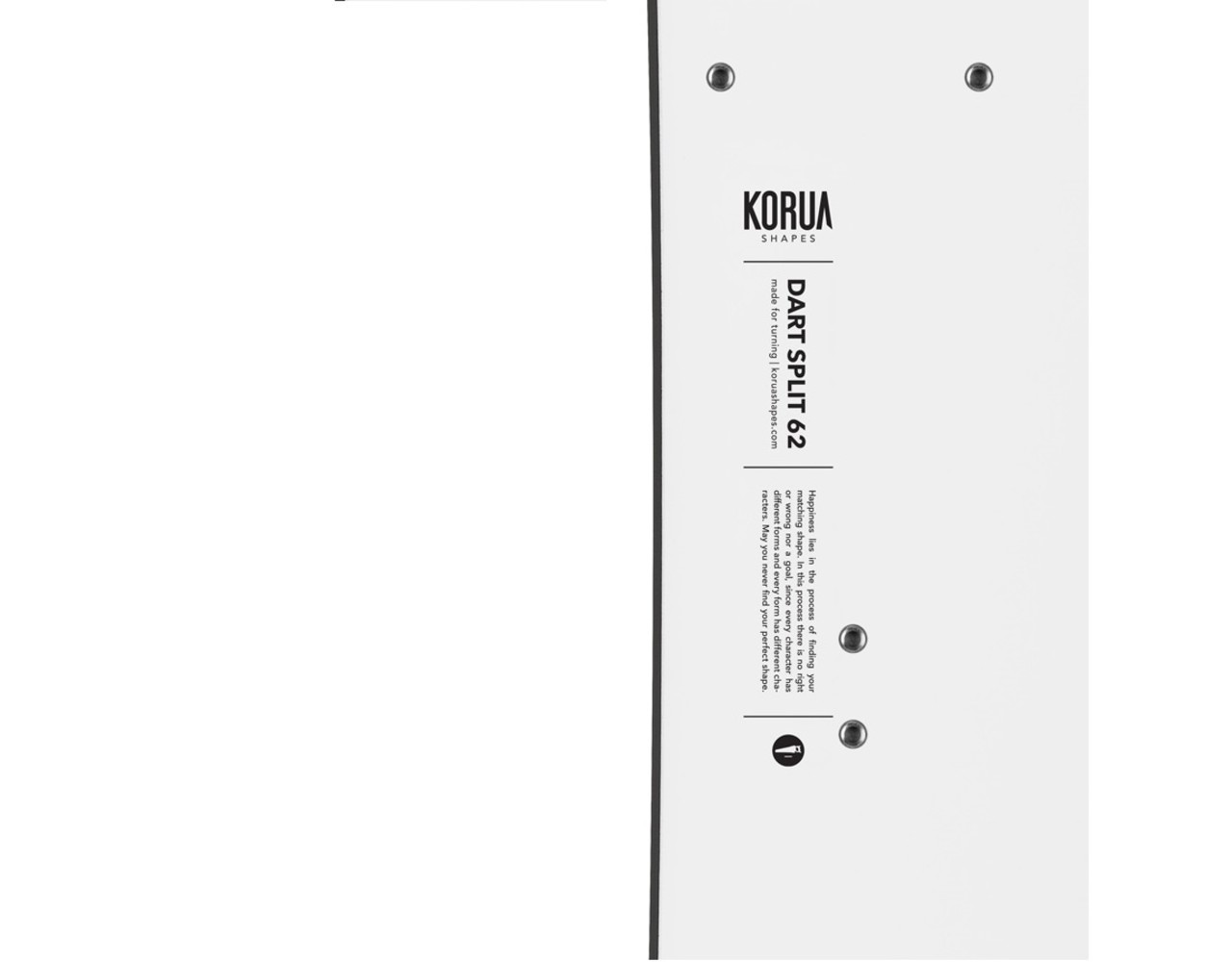 Korua Dart Splitboard Behind the Pines