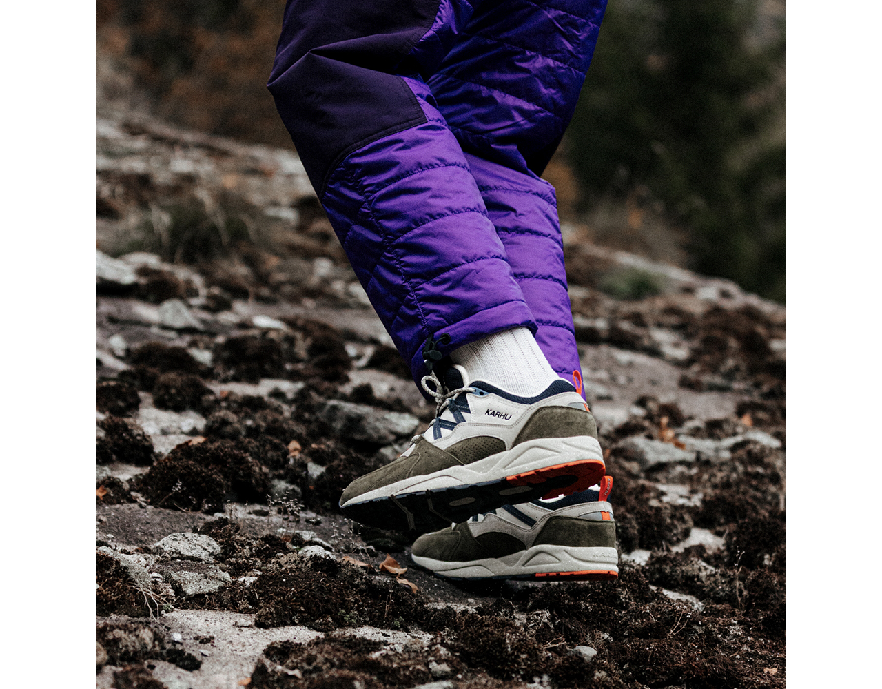 Karhu Fusion 2.0 Sneaker Donkergrijs/Middenroze - Schoenen.nl