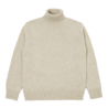Universal Works Universal Works Roll Neck Eco Wool Beige Universal Works Universal Works Roll Neck Eco Wool Beige