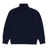 Universal Works Universal Works Roll Neck Eco Wool Navy Universal Works Universal Works Roll Neck Eco Wool Navy