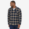 Patagonia Patagonia M's L/S Organic Cotton MW Fjord Flannel Shirt North Line: New Navy Patagonia Patagonia M's L/S Organic Cotton MW Fjord Flannel Shirt North Line: New Navy