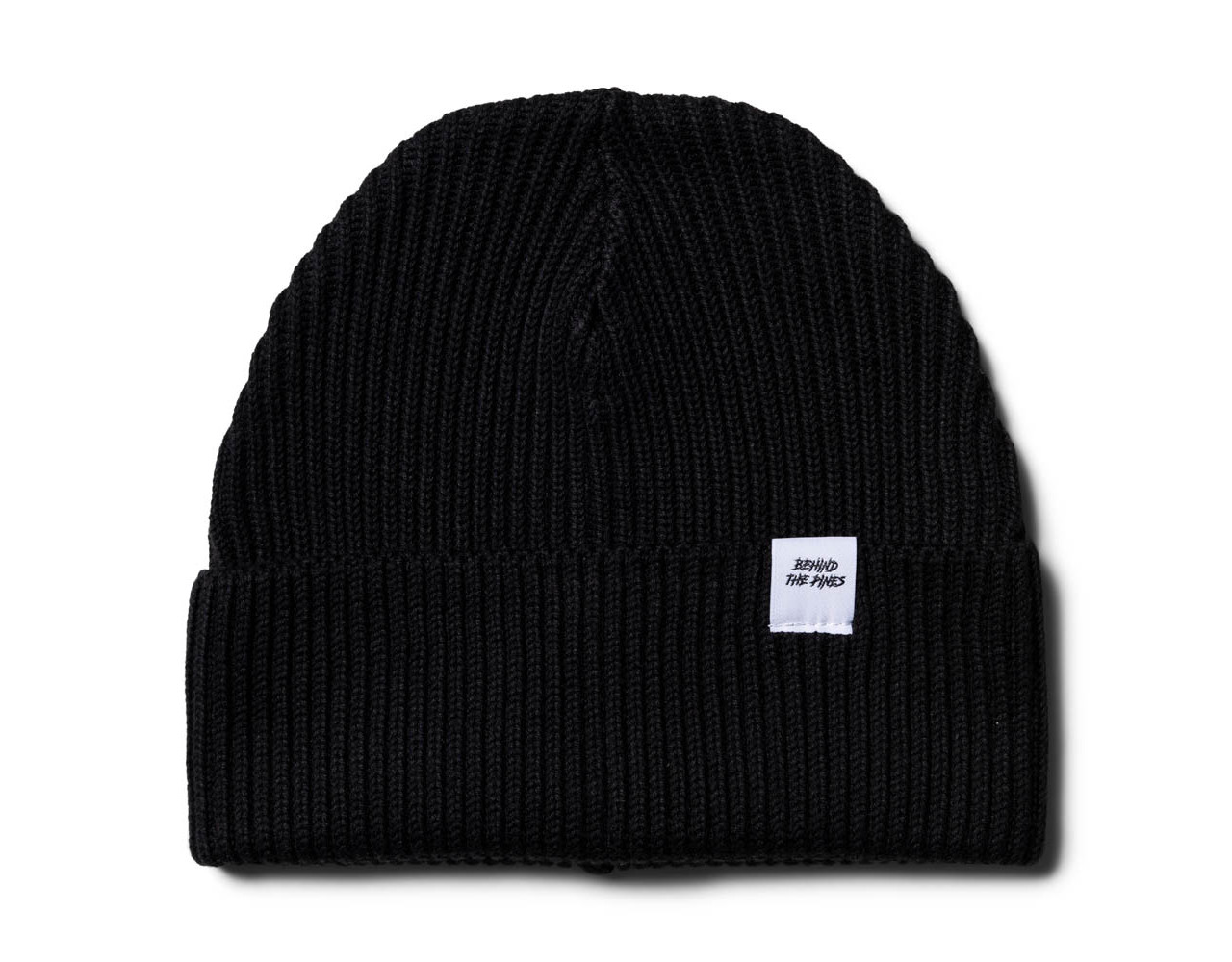 Behind The Pines Fisherman Beanie Black Behind the Pines