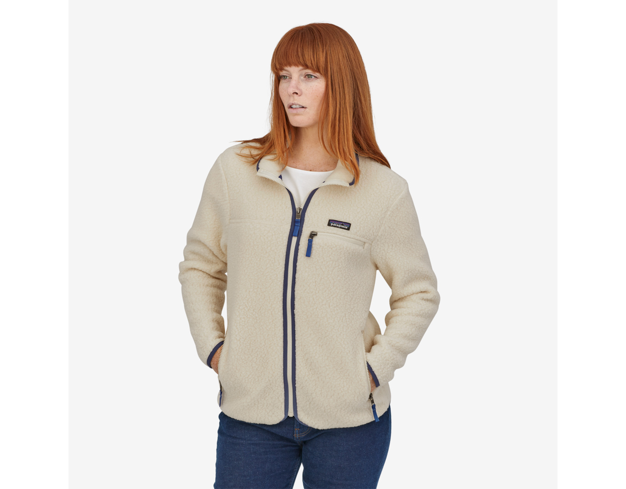 Patagonia W's Retro Pile Jacket Natural Behind the Pines