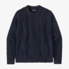 Patagonia Patagonia Recycled Wool Cable Knit Crewneck New navy Patagonia Patagonia Recycled Wool Cable Knit Crewneck New navy