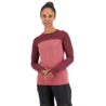 Mons Royale Mons Royale Womens Yotei BF LS Dark Chocolate / Terracotta Mons Royale Mons Royale Womens Yotei BF LS Dark Chocolate / Terracotta