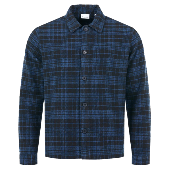 Knowledge Cotton Apparel KnowledgeCotton Apparel Classic Checked Cotton Overhirt Black Jet Knowledge Cotton Apparel KnowledgeCotton Apparel Classic Checked Cotton Overhirt Black Jet
