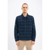 KnowledgeCotton Apparel KnowledgeCotton Apparel Classic Checked Cotton Overhirt Black Jet KnowledgeCotton Apparel KnowledgeCotton Apparel Classic Checked Cotton Overhirt Black Jet