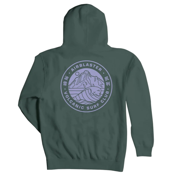 Airblaster Airblaster Volcanic Surf Club Hoody Alpine Green Airblaster Airblaster Volcanic Surf Club Hoody Alpine Green