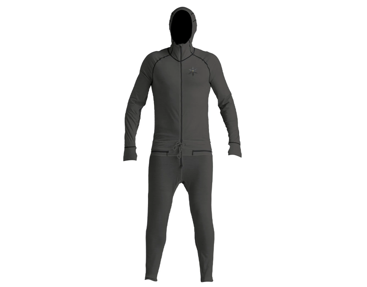 Airblaster M's Merino Ninja Suit Black Behind the Pines