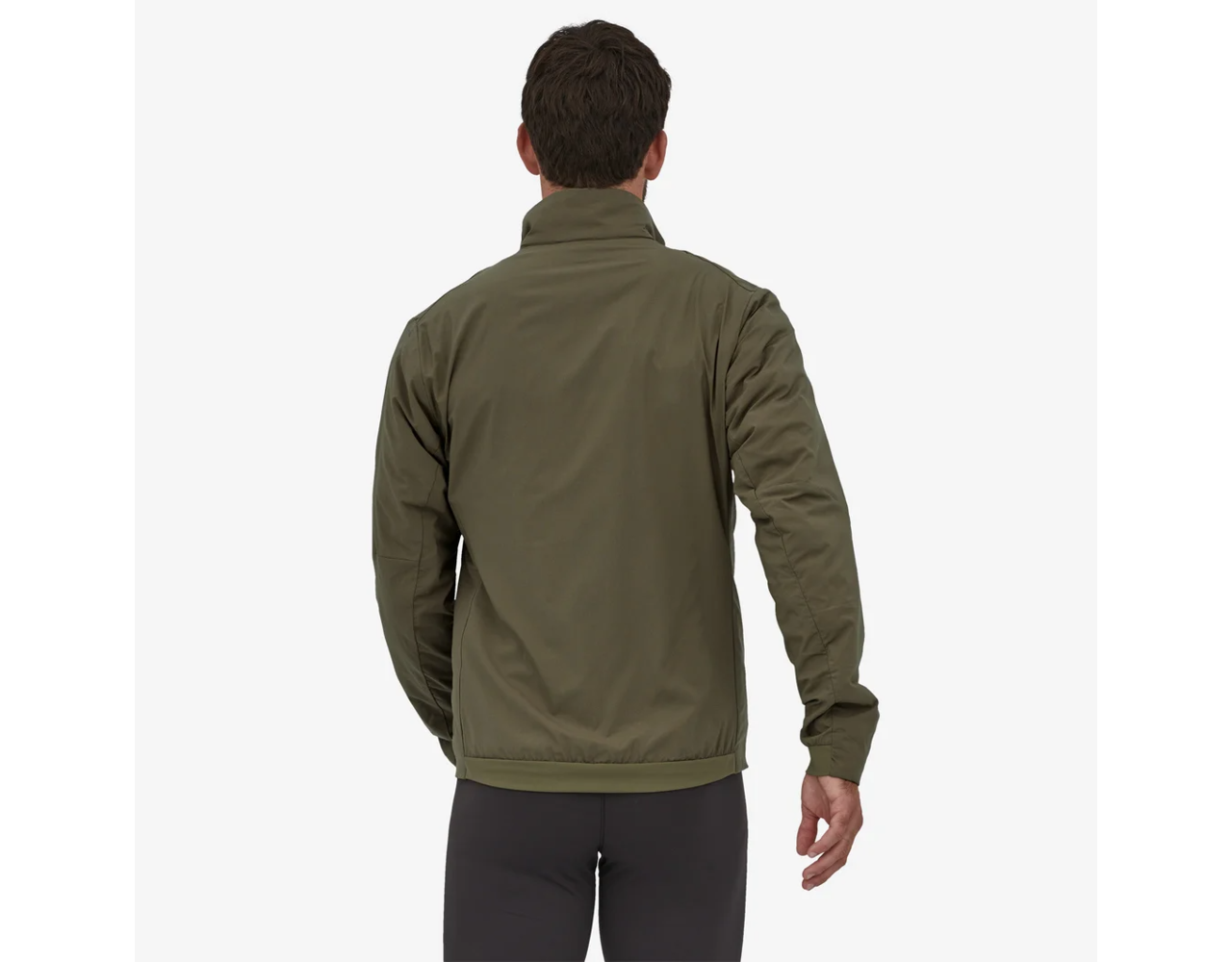 Patagonia M's Thermal Airshed Jacket Basin Green Behind the Pines