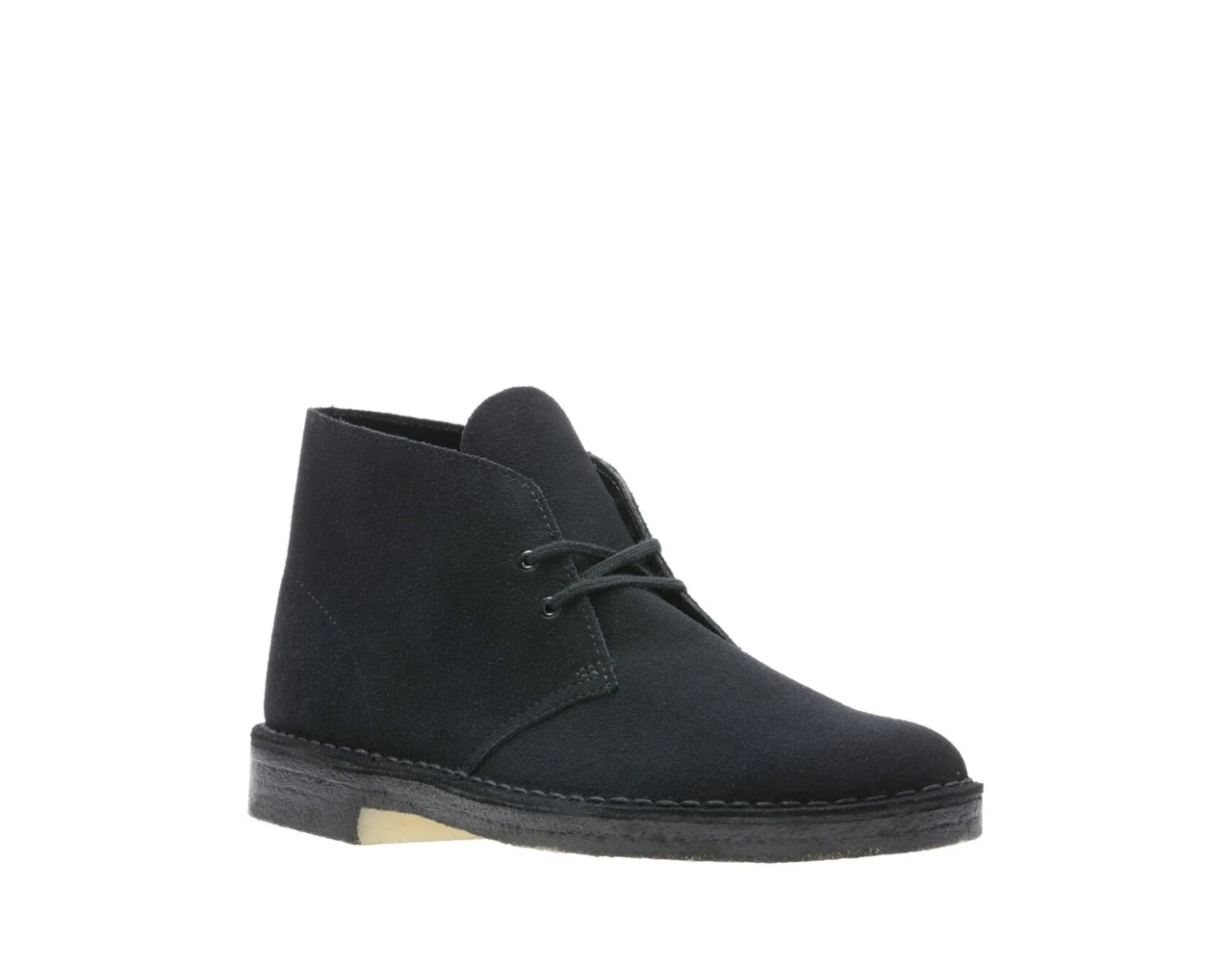 Clarks Desert Boot Black Suede Behind the Pines