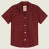 OAS OAS Burgundy Terrace Cuba Shirt OAS OAS Burgundy Terrace Cuba Shirt