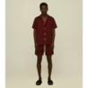 OAS OAS Burgundy Terrace Cuba Shirt OAS OAS Burgundy Terrace Cuba Shirt