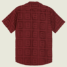 OAS OAS Burgundy Terrace Cuba Shirt OAS OAS Burgundy Terrace Cuba Shirt