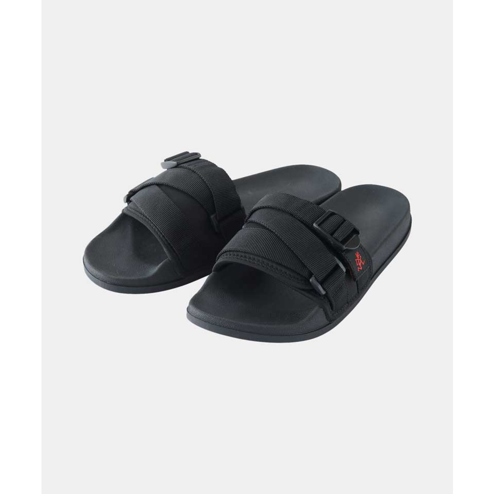 Gramicci Slide Sandals Black Behind the Pines