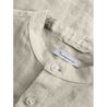 Knowledge Cotton Apparel Knowledge Cotton Apparel Custom Fit Linen Stand Collar Shirt Light Feather Grey Knowledge Cotton Apparel Knowledge Cotton Apparel Custom Fit Linen Stand Collar Shirt Light Feather Grey