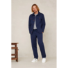 Kings of Indigo Kings Of Indigo Martin Worker Blue Linen Mix Kings of Indigo Kings Of Indigo Martin Worker Blue Linen Mix