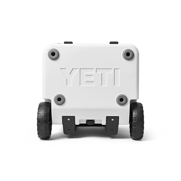 Yeti Roadie 48 Wheeled Cool Box White Behind the Pines