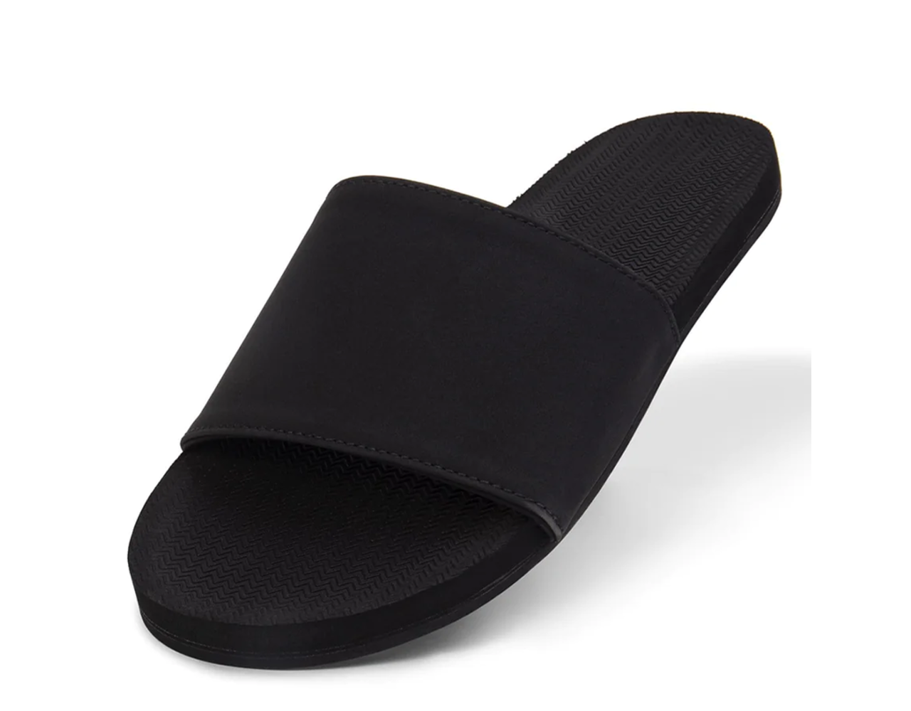 Indosole Women's Slide ESSNTLS Black Behind the Pines