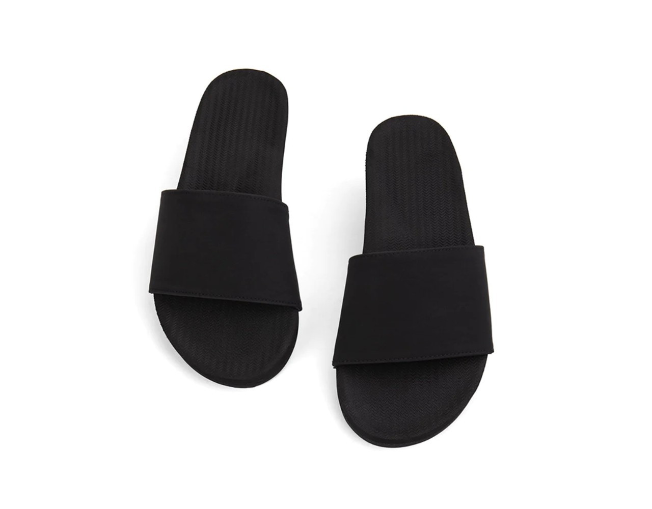 Indosole Women's Slide ESSNTLS Black Behind the Pines