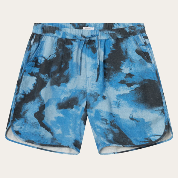 Knowledge Cotton Apparel Knowledge Cotton Loose Linen AOP Shorts 9992 Knowledge Cotton Apparel Knowledge Cotton Loose Linen AOP Shorts 9992