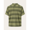 Knowledge Cotton Apparel Knowledge Cotton Apparel Boxed Fit SS Checkered Light Shirt Green Knowledge Cotton Apparel Knowledge Cotton Apparel Boxed Fit SS Checkered Light Shirt Green
