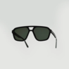 Monokel Monokel Jet Black Green Solid Lens Monokel Monokel Jet Black Green Solid Lens