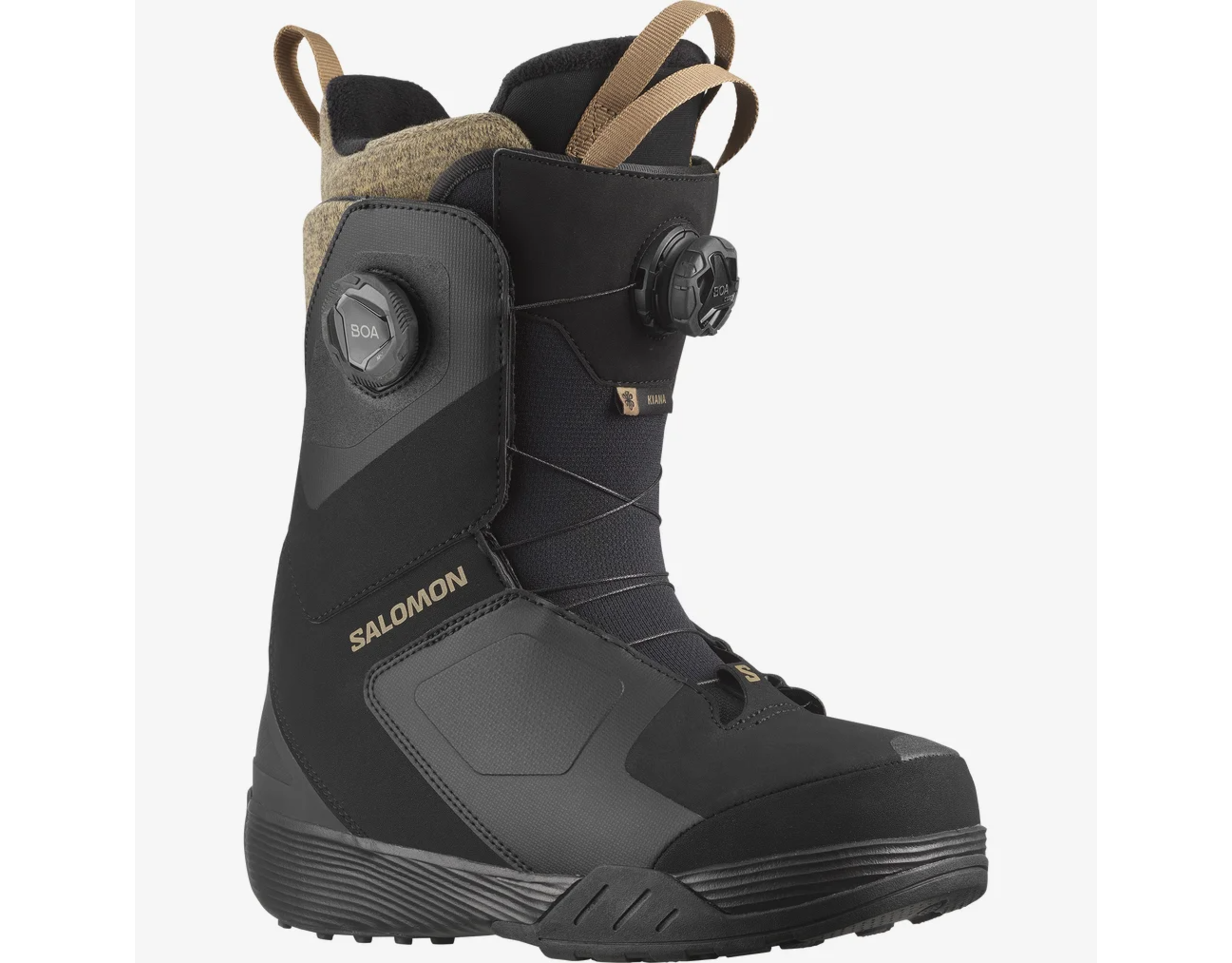 Salomon Kiana Double BOA 2024 Black / Black / White Behind the Pines