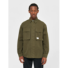 KnowledgeCotton Apparel Knowledge Cotton Apparel Twill Loose Fit Overshirt Dark Olive KnowledgeCotton Apparel Knowledge Cotton Apparel Twill Loose Fit Overshirt Dark Olive