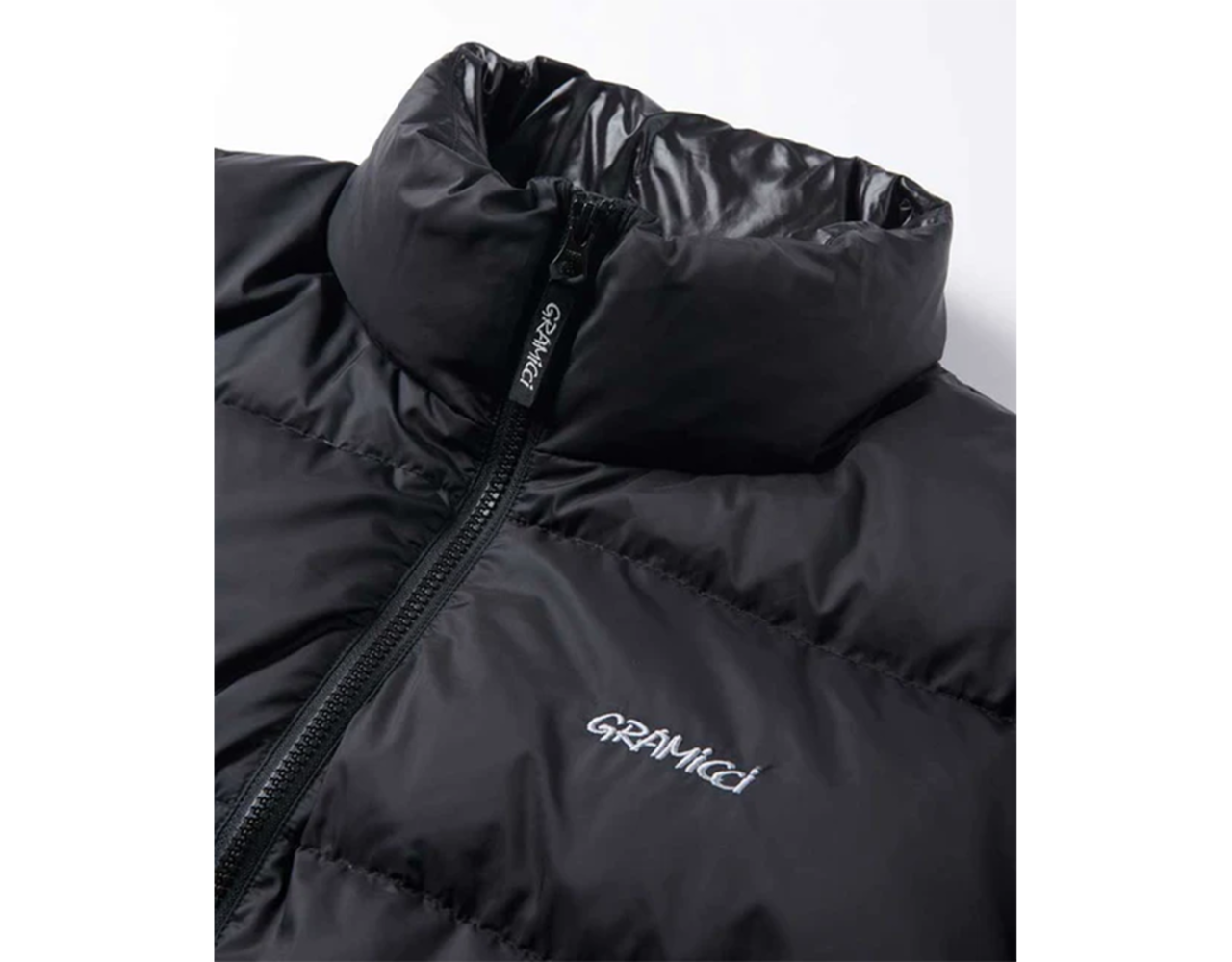 Gramicci Down Puffer Jacket Black Behind the Pines
