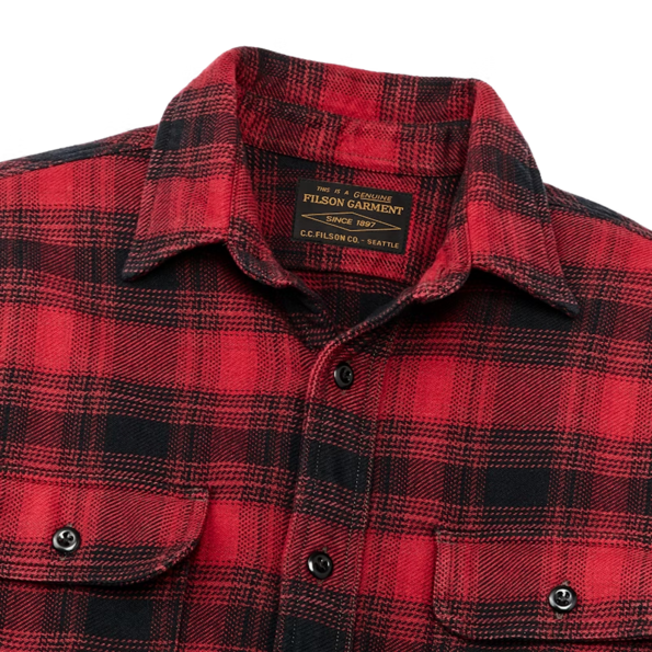 Filson Filson Vintage Flannel Workshirt Red Oak Ombre Filson Filson Vintage Flannel Workshirt Red Oak Ombre