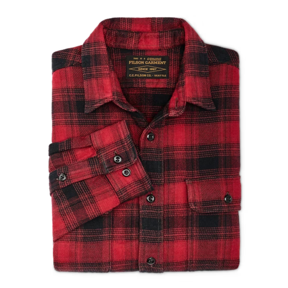 Filson Filson Vintage Flannel Workshirt Red Oak Ombre Filson Filson Vintage Flannel Workshirt Red Oak Ombre