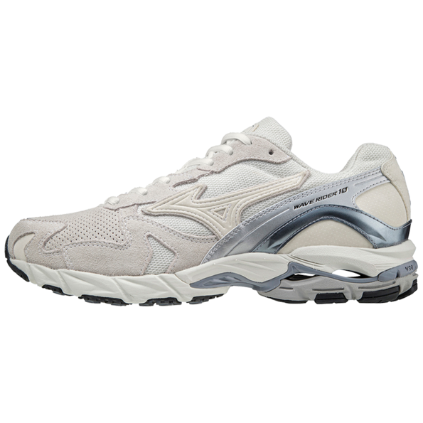 Mizuno Mizuno Wave Rider 10 Premium White / Vaporous Gray / Tradewinds Mizuno Mizuno Wave Rider 10 Premium White / Vaporous Gray / Tradewinds