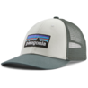 Patagonia Patagonia P-6 Logo Trucker Hat White w/ Nouveau Green Patagonia Patagonia P-6 Logo Trucker Hat White w/ Nouveau Green