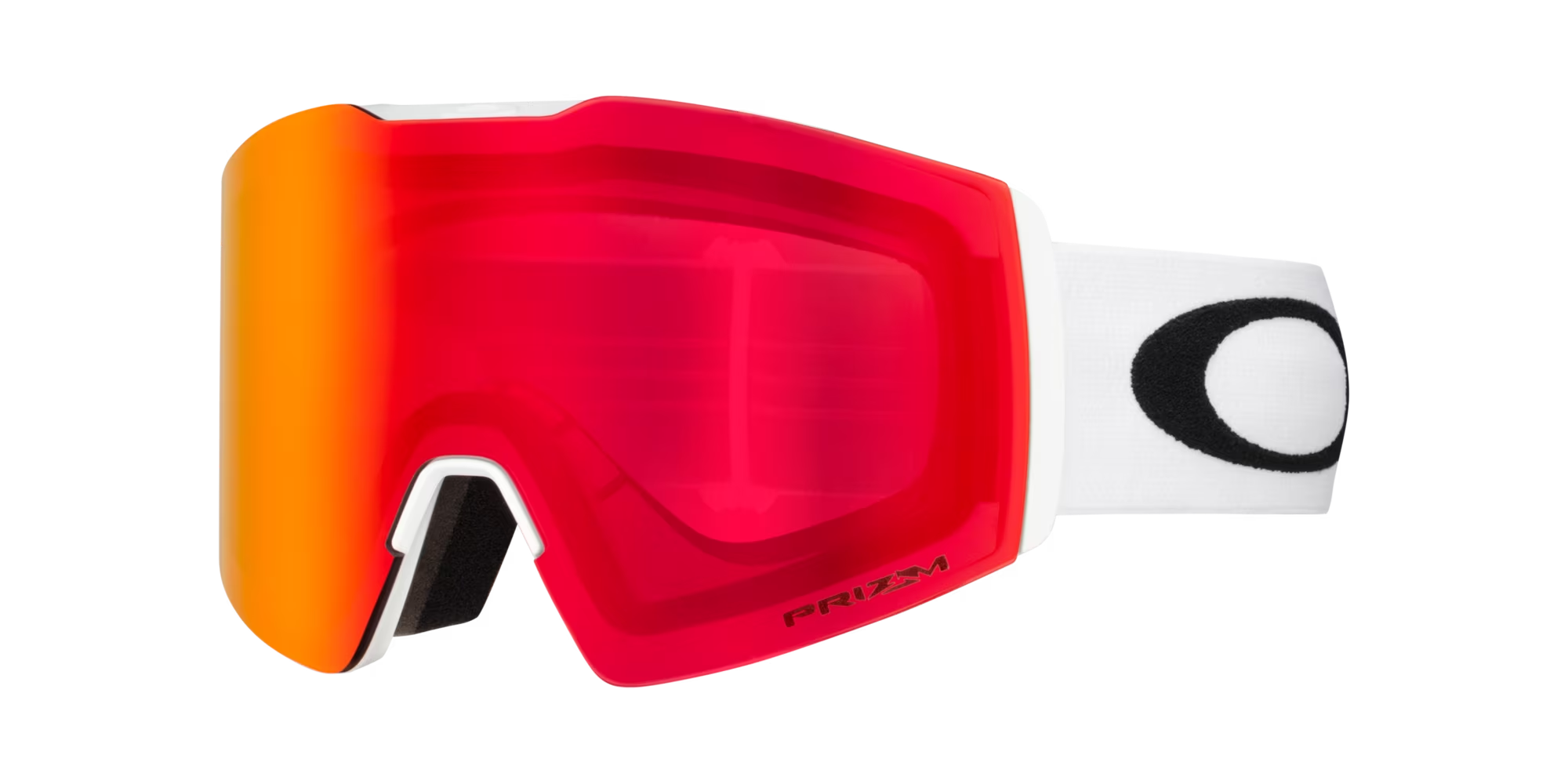 Oakley Fall Line Matte White Prizm Torch Iridium Behind the Pines
