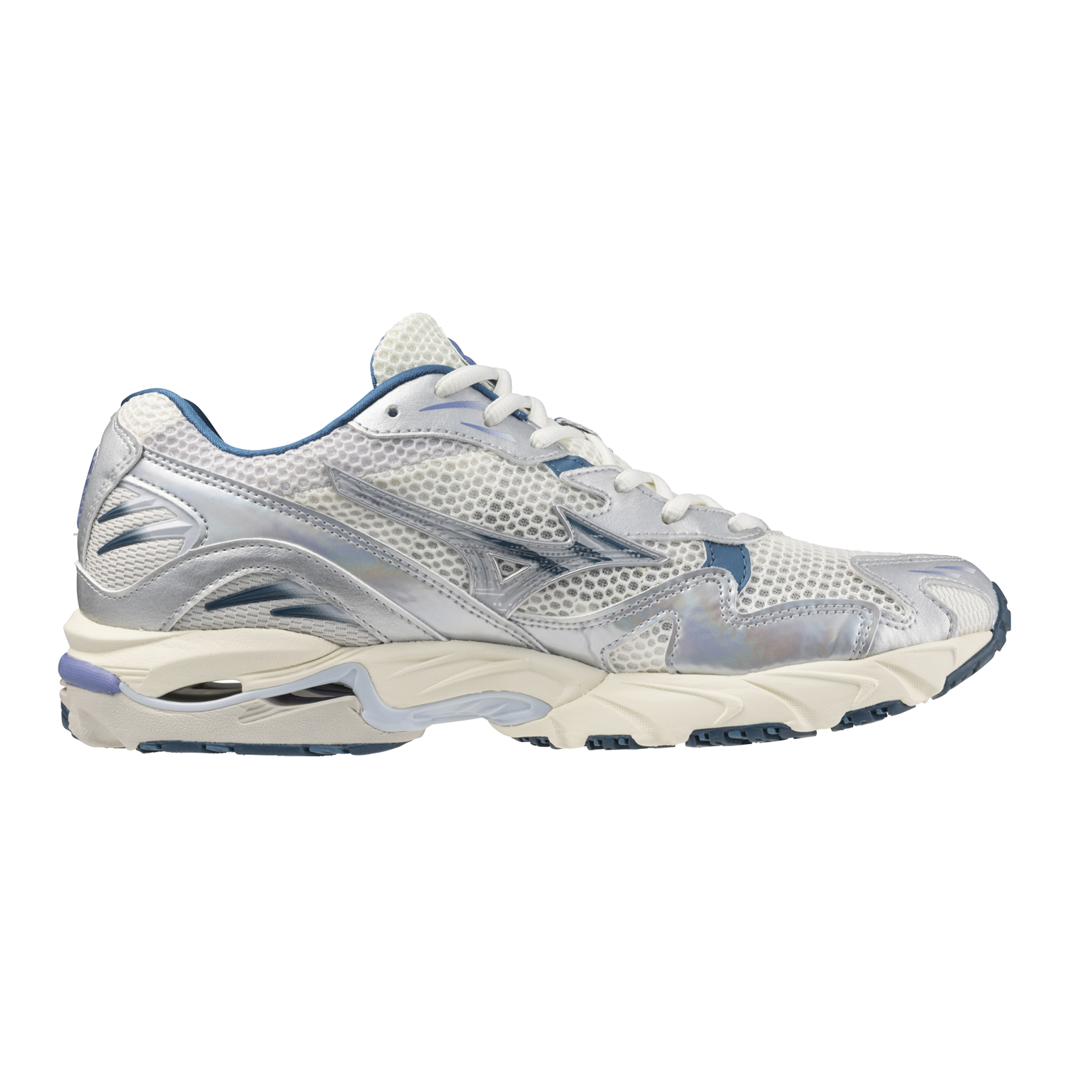 Mizuno Wave Rider 10 Snow White Arctic Ice Behind The Pines Behind the Pines