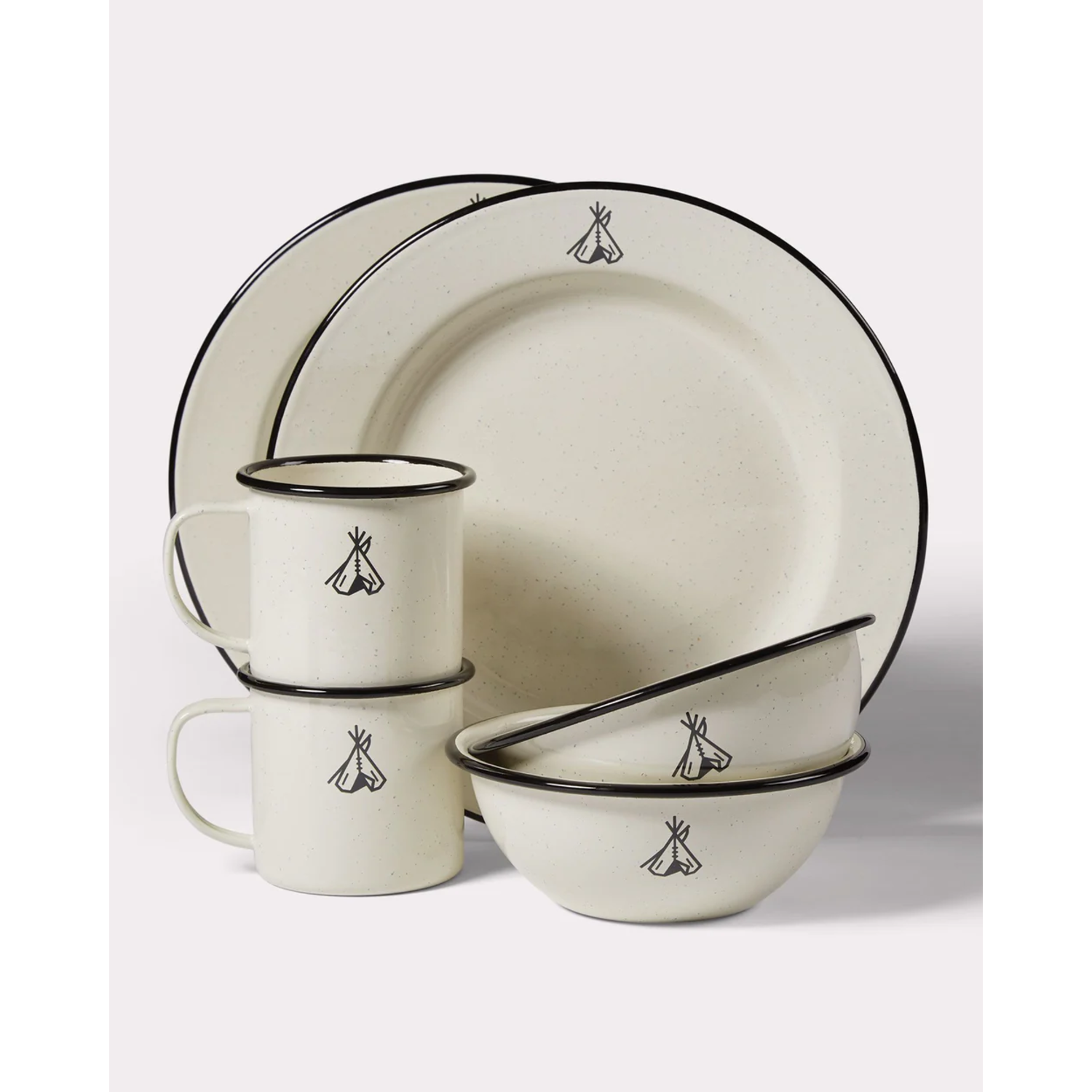Ivory Pendleton Camp Enamelware Dishes Pendleton Camp Enamelware