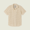 OAS Atlas Cuba Crochet Shirt - Resort Collar and Geometric Pattern OAS Atlas Cuba Crochet Shirt - Resort Collar and Geometric Pattern