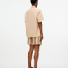 OAS OAS Tartufo Porto Waffle Shorts - Bruin en Comfortabele Pasvorm OAS OAS Tartufo Porto Waffle Shorts - Bruin en Comfortabele Pasvorm