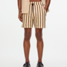 OAS OAS Tartufo Porto Waffle Shorts - Bruin en Comfortabele Pasvorm OAS OAS Tartufo Porto Waffle Shorts - Bruin en Comfortabele Pasvorm