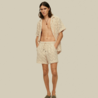 OAS OAS Atlas Crochet Shorts Ecru – Textured Summer Shorts with Viscose Lining OAS OAS Atlas Crochet Shorts Ecru – Textured Summer Shorts with Viscose Lining
